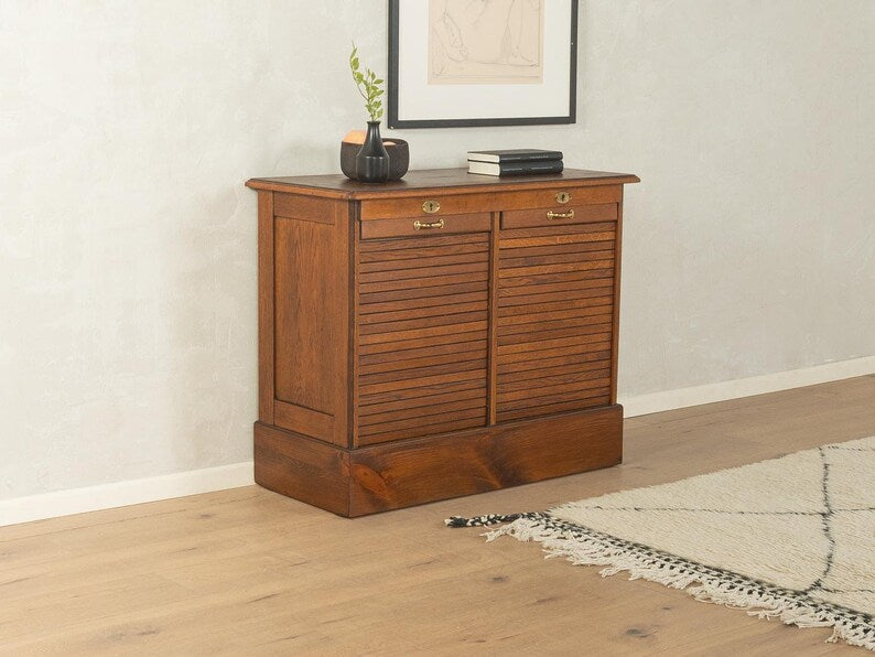 Vintage tambour cabinet