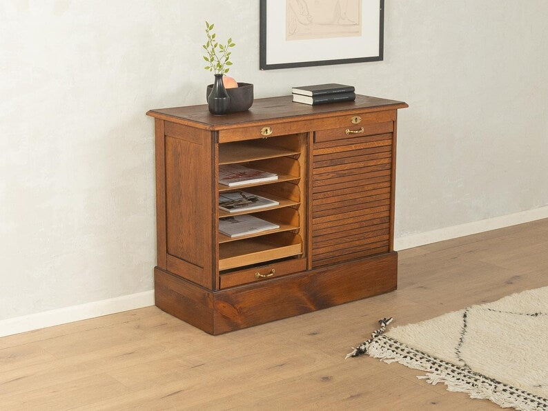 Vintage tambour cabinet