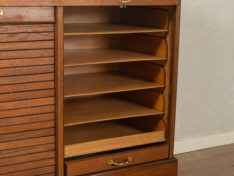 Vintage tambour cabinet