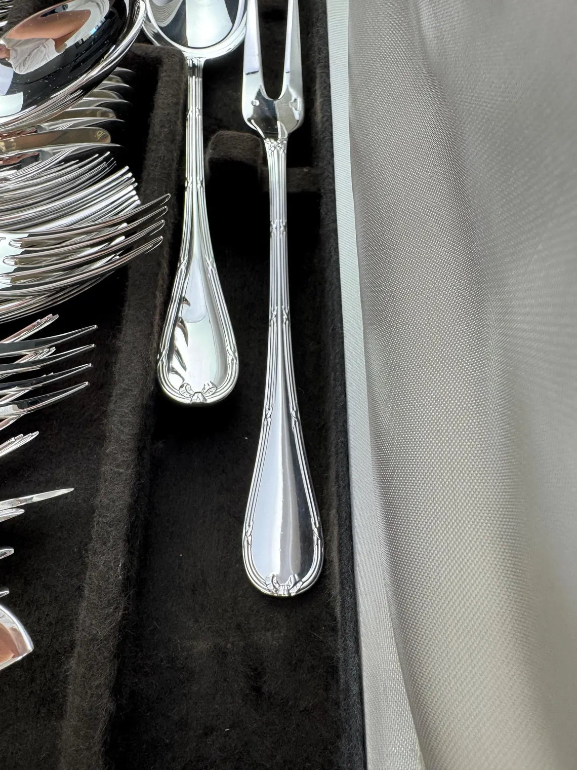 Christofle Rubans 62-piece cutlery set