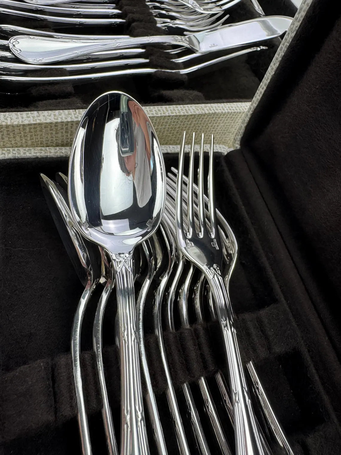 Christofle Rubans 62-piece cutlery set