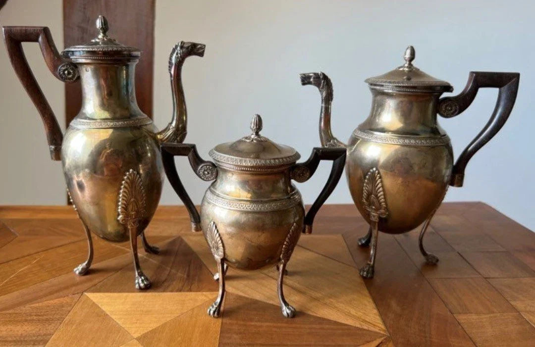 Silver tea and coffee service