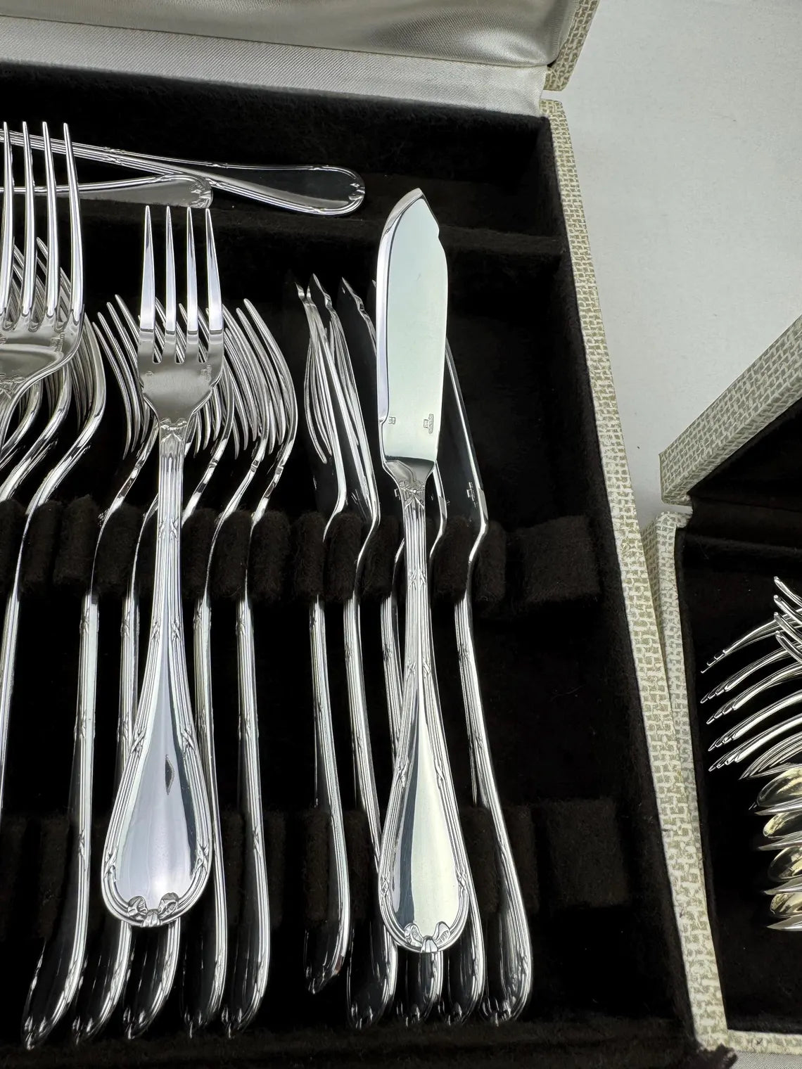 Christofle Rubans 62-piece cutlery set