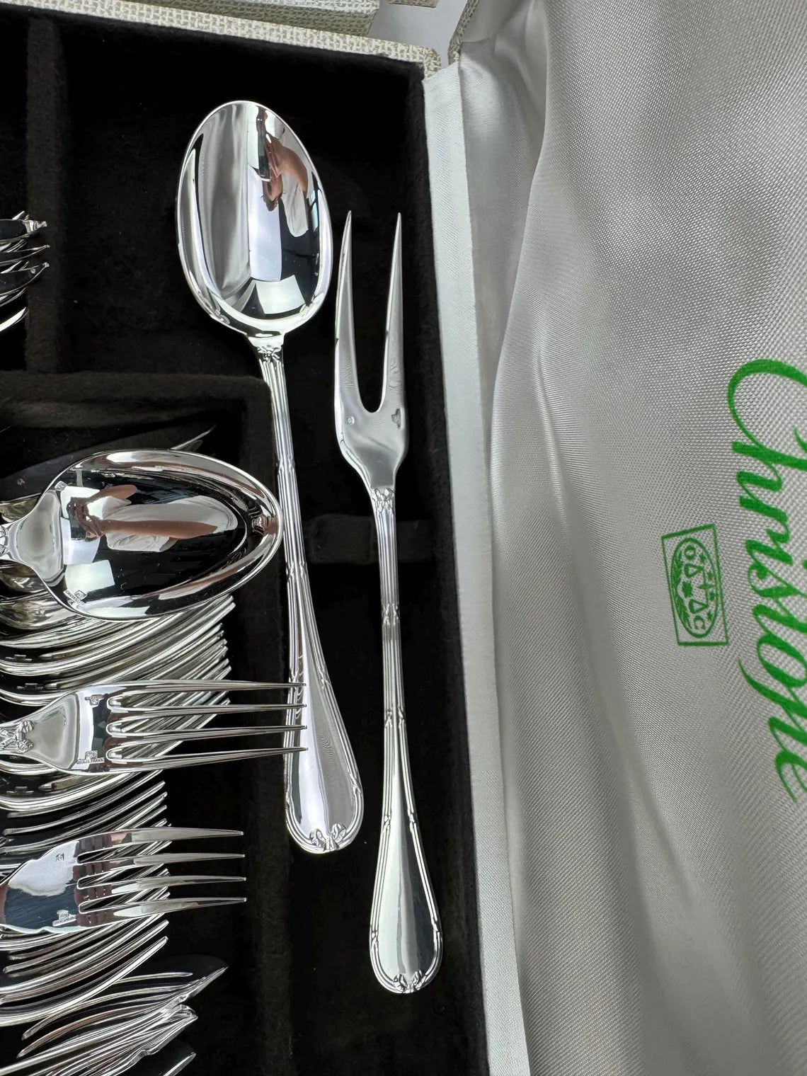 Christofle Rubans 62-piece cutlery set