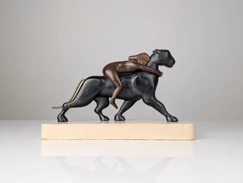Ariadne and the Panther Sculpture 1920