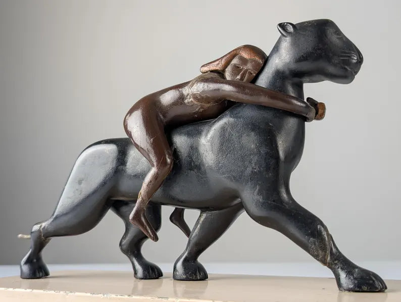 Ariadne and the Panther Sculpture 1920