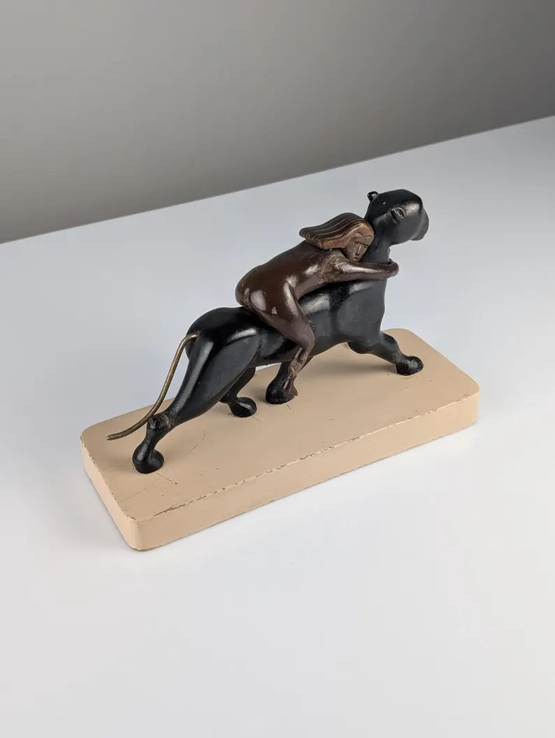 Ariadne and the Panther Sculpture 1920