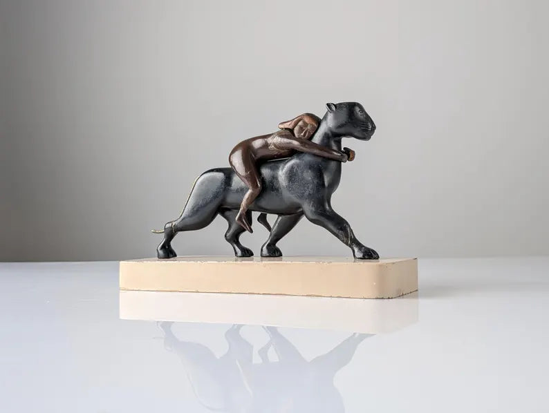 Ariadne and the Panther Sculpture 1920