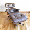 Charles & Ray Eames Brown Lounge Chair - Herman Miller - 1970s Vintage