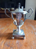 Early 19th-century solid silver sweetmeat jar, "vieillard" hallmark.