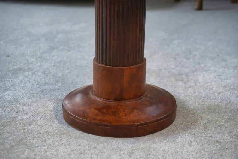 Vintage pedestal table attributed to Jules LELEU