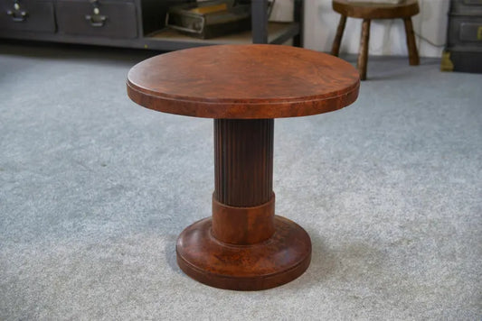 Vintage pedestal table attributed to Jules LELEU