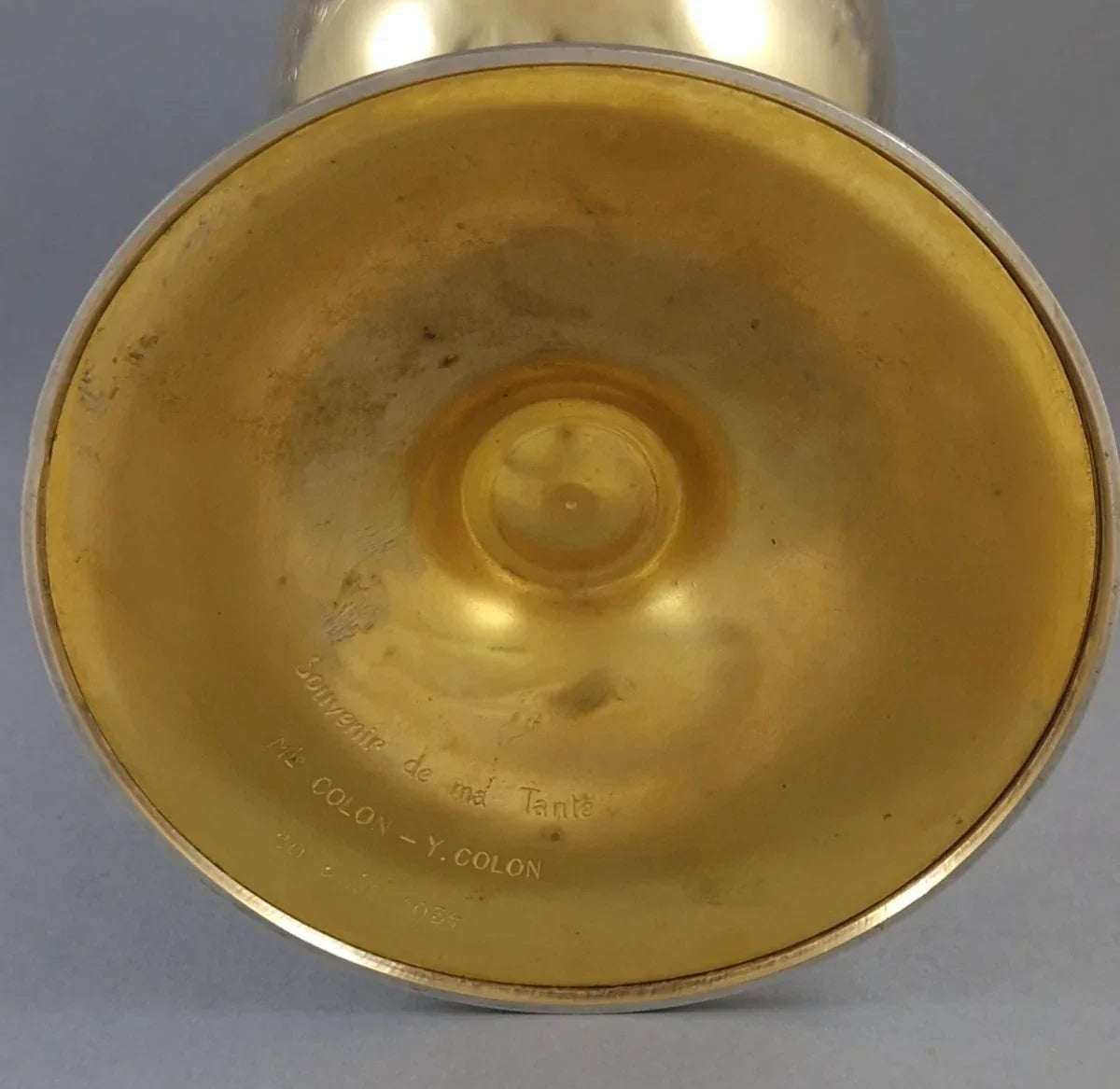 Chalice and its vermeil paten