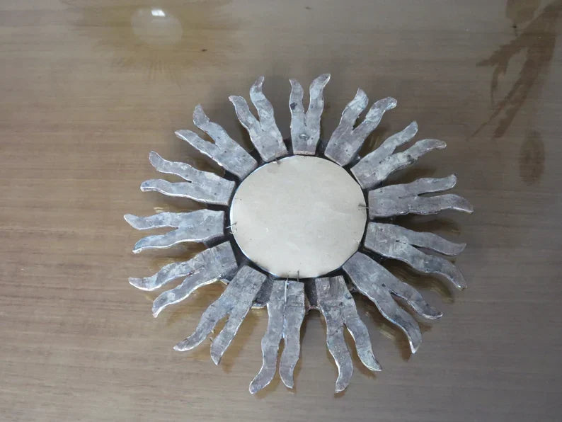 Ancien miroir soleil mural