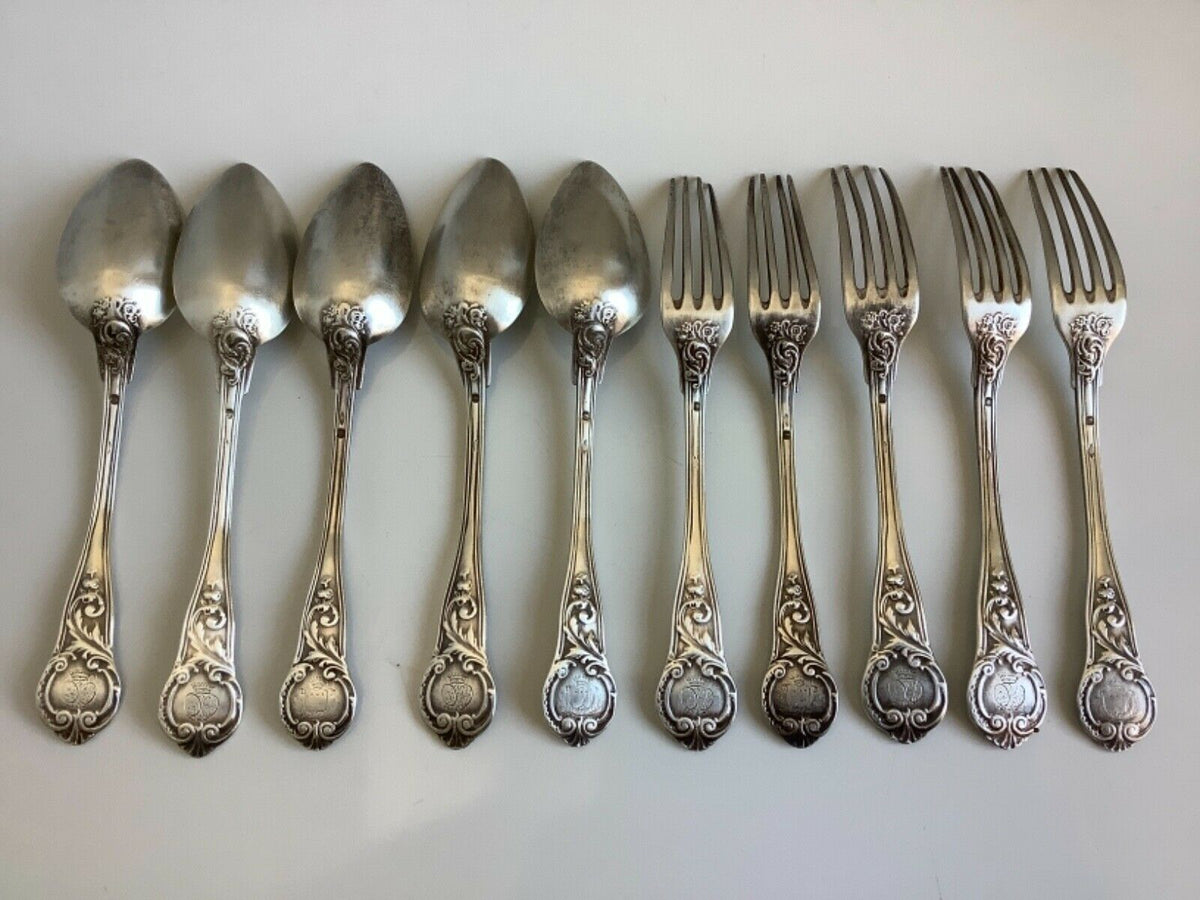 Solid silver lot, Minerva head hallmark, 532 grams