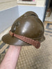 Original mustard-colored Model 15 Adrian helmet