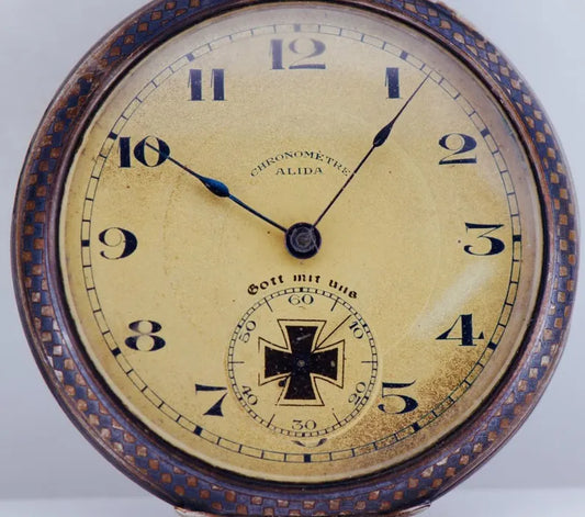 Montre de poche alida chronomètre ww1
