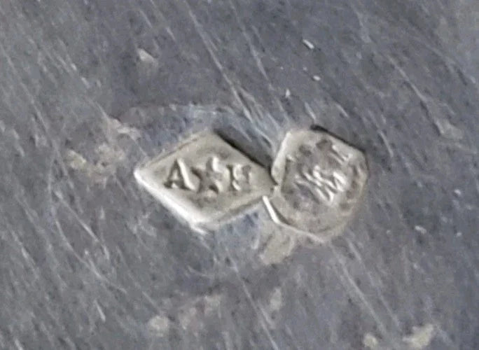 Solid silver cup and saucer