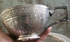 Solid silver cup and saucer