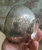 Solid silver cup and saucer