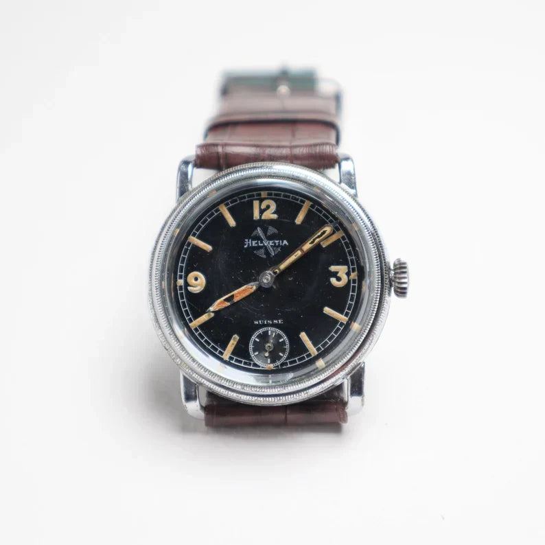 World War II Helvetia pilot's wristwatch