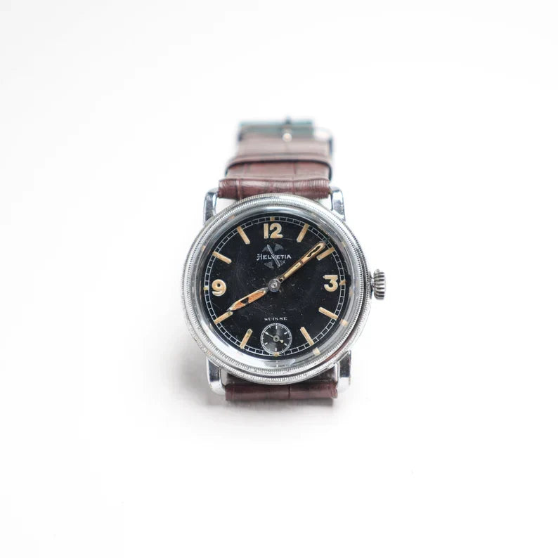 World War II Helvetia pilot's wristwatch