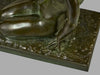 Sculpture en bronze jeune fille au chevreau circa 1926