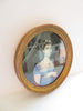 Original early 19th-century miniature painting depicting a woman
