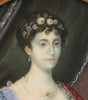 Original early 19th-century miniature painting depicting a woman