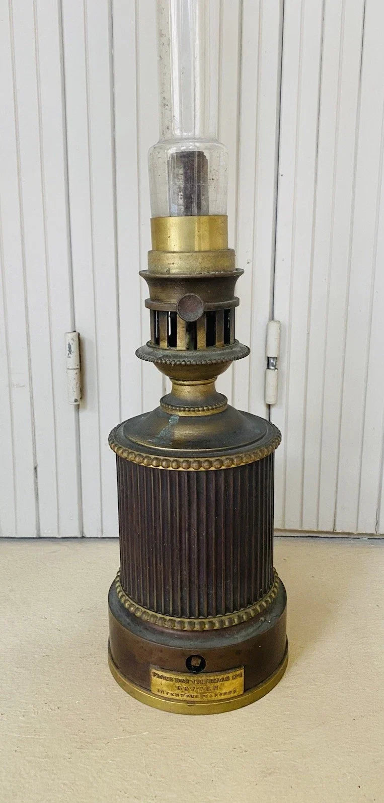 Antique oil lamp