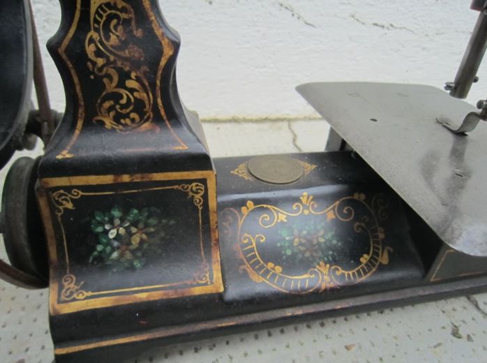 Antique manual sewing machine