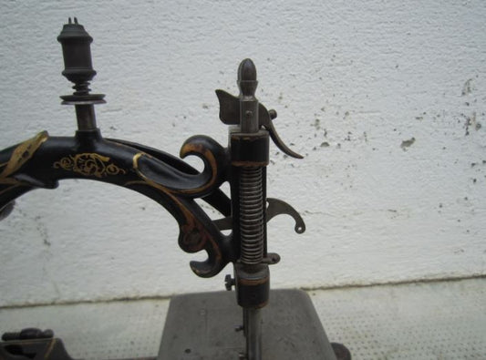 Antique manual sewing machine