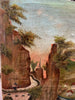 Antique oil painting from the period, Road to Amden
