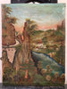 Antique oil painting from the period, Road to Amden