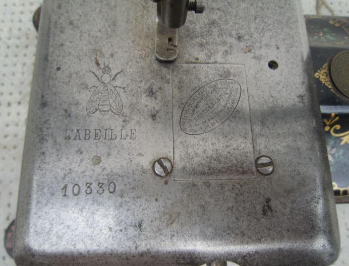 Antique manual sewing machine