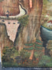 Antique oil painting from the period, Road to Amden