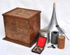 Cylinder phonograph with working mechanism
