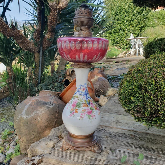 Antique oil lamp