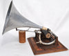 Cylinder phonograph with working mechanism