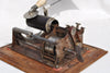 Cylinder phonograph with working mechanism