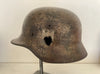 Casque allemand camouflé Normandie