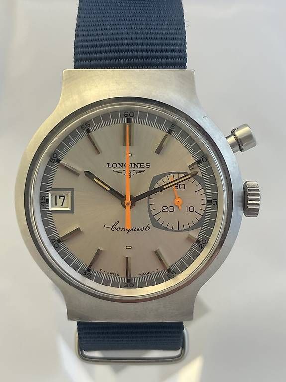 Vintage Longines Conquest Chronograph watch, 1972 Munich Olympic Games special edition