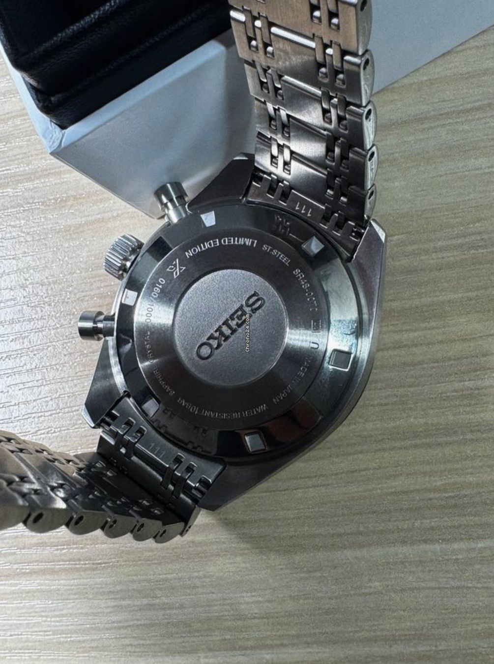 Exceptional Seiko Prospex SRQ049 Panda limited edition chronograph watch