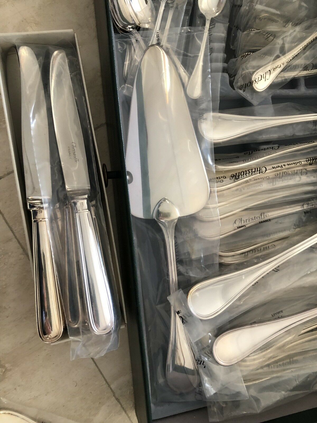 Magnificent 85-piece Christofle Albi cutlery set