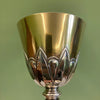 Late 19th-century solid silver and vermeil neo-Gothic chalice. Favier workshop.