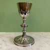 Late 19th-century solid silver and vermeil neo-Gothic chalice. Favier workshop.