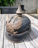 Model 1915 Pickelhaube in leather and grey metal