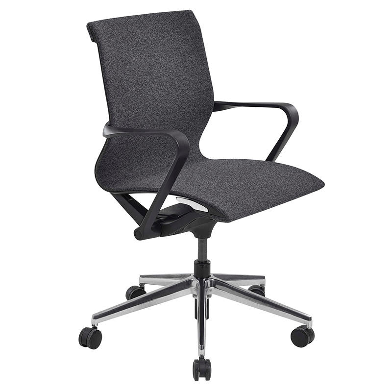 Zagreb gray fixed armrests