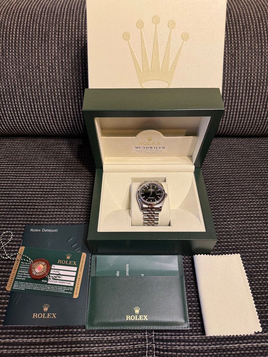 Rolex Datejust 36 mm watch ref. 116200, black dial