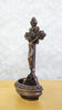 Holy water font with crucifix - Catholic altar decoration, wall-mounted or tabletop holy water holder, religious gift